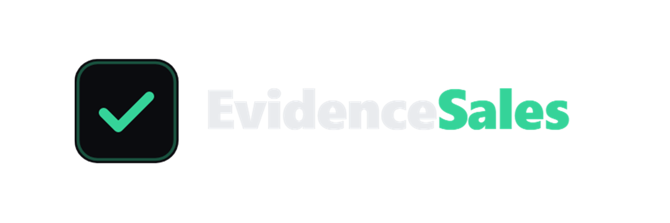 Evidence Sales large wordmark for dark email headers