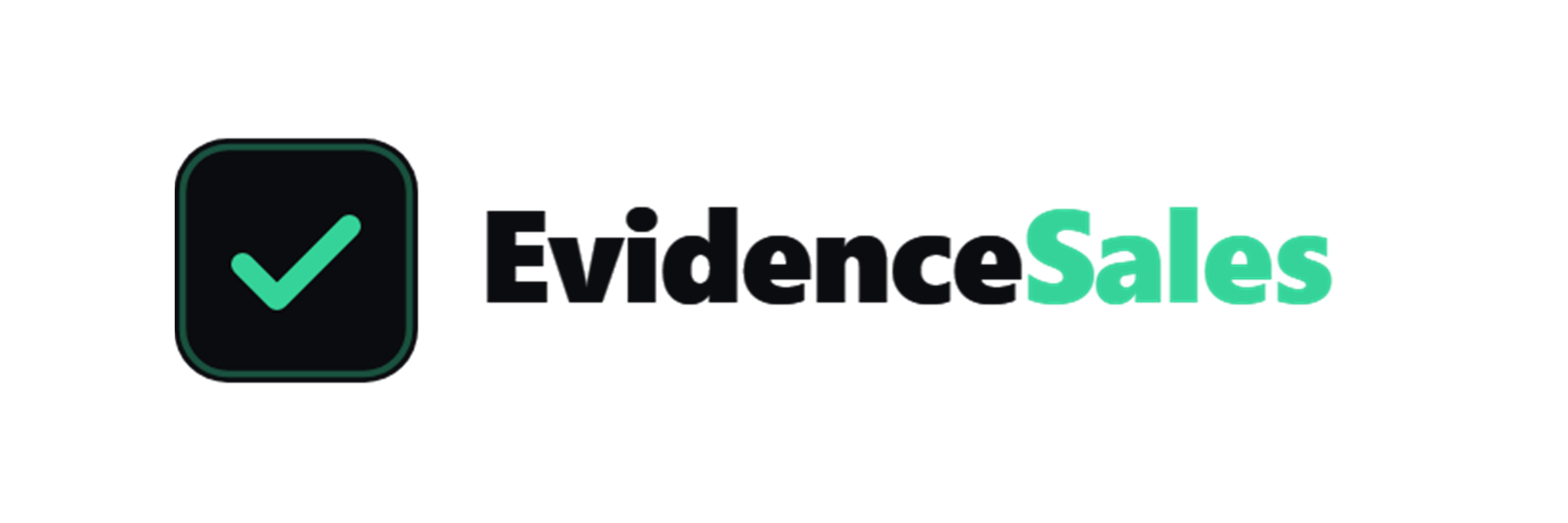 Evidence Sales large wordmark for light email headers